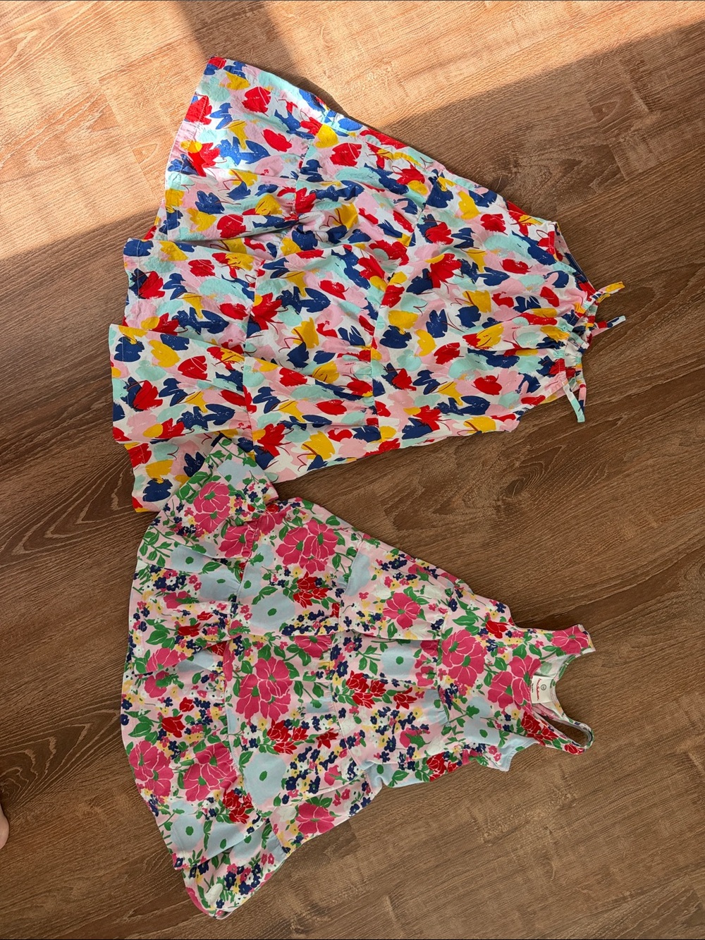 Bright Multicolor Floral Sundresses - Two Pack